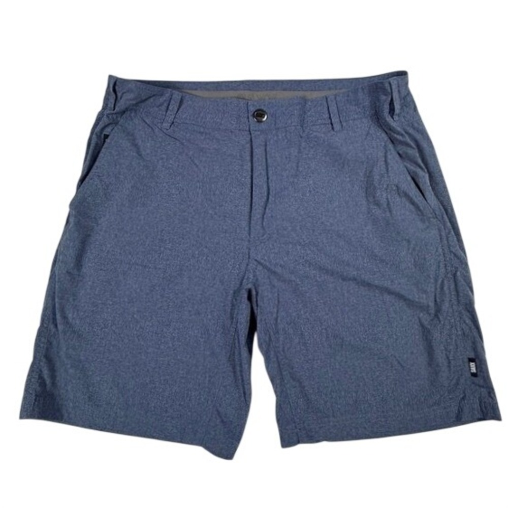 Saxx New Frontier 2N1 Blue Heather BallPark Pouch Hybrid Shorts Mens 36